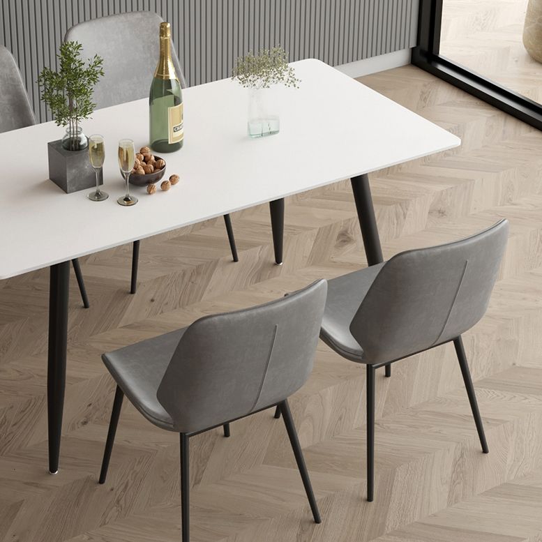 Modern 1/2/4/5/7 Pieces Dining Set Rectangle Stone Dining Table for Dining Room Kitchen