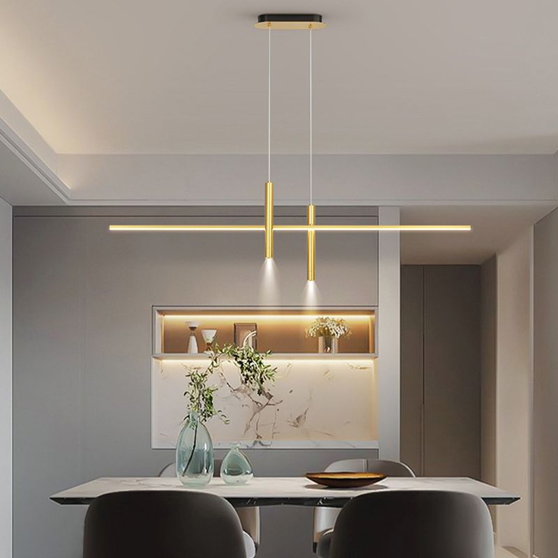 3-Lights Modern Style Island Pendants Metal Pendant Lights for Dining Room