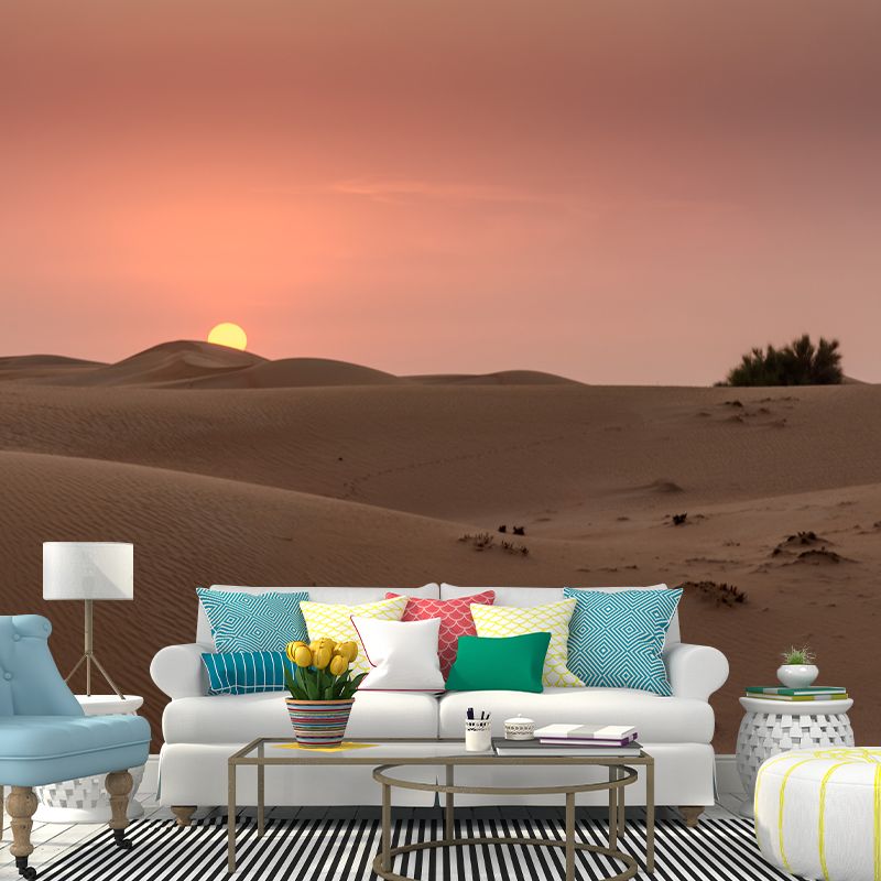 Desert Mural for Living Room Bedroom, Water Resistant, Customized Size