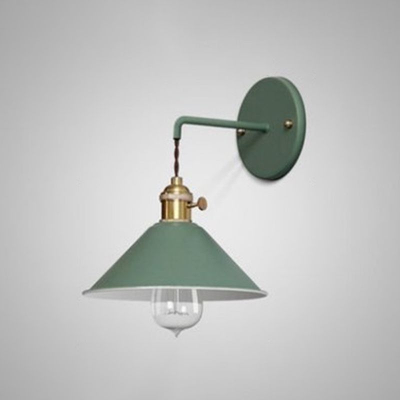 Iluminación de apliques de pared cónica 1 1 cabezal de luz montada en la pared de la pared.