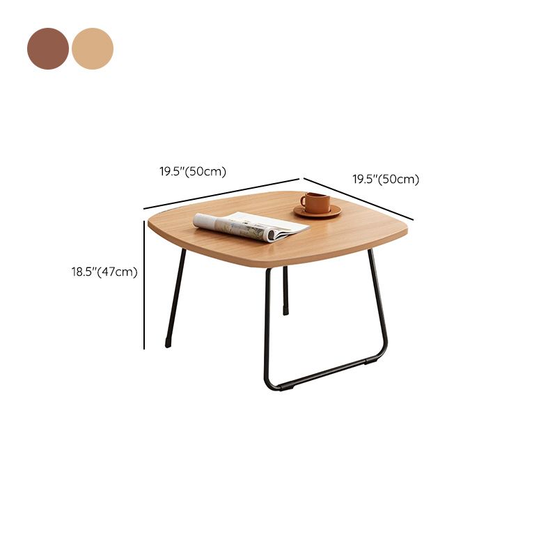 Contemporary Frame 1 Coffee Table Frame Wood Single Cocktail Table