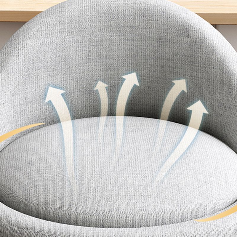 Scandinavian Style Bar-stool Steel Legs Round Seat Single Counter Stool for Kitchen Bar