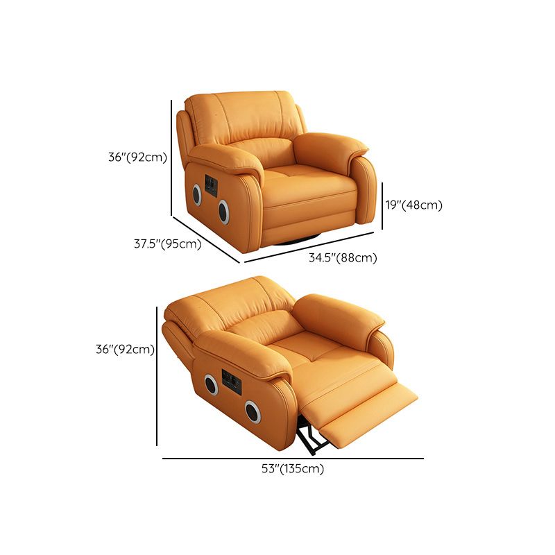 USB Charge Port Standard Recliner Swivel Base Recliner Chair