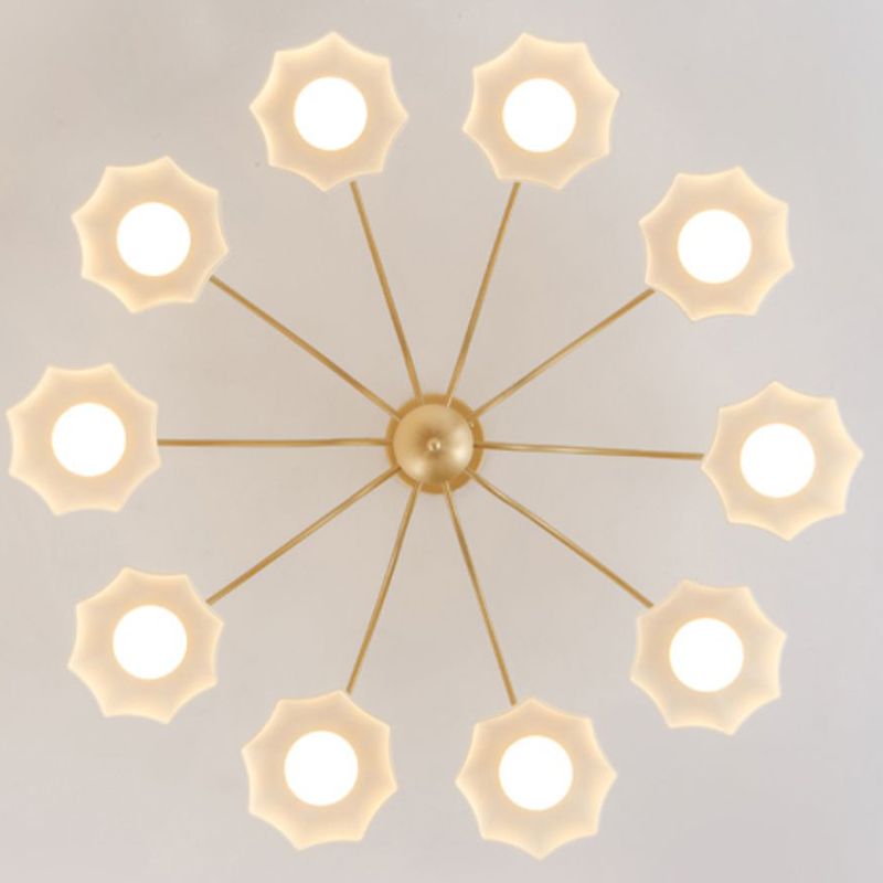 Modern Simple Iron Ceiling Light Dome Shape Ceiling Lamp for Bedroom