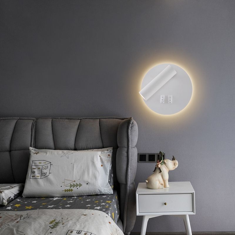 2-Light Wall Sconce Modern Style Metal Wall Lighting for Bedside