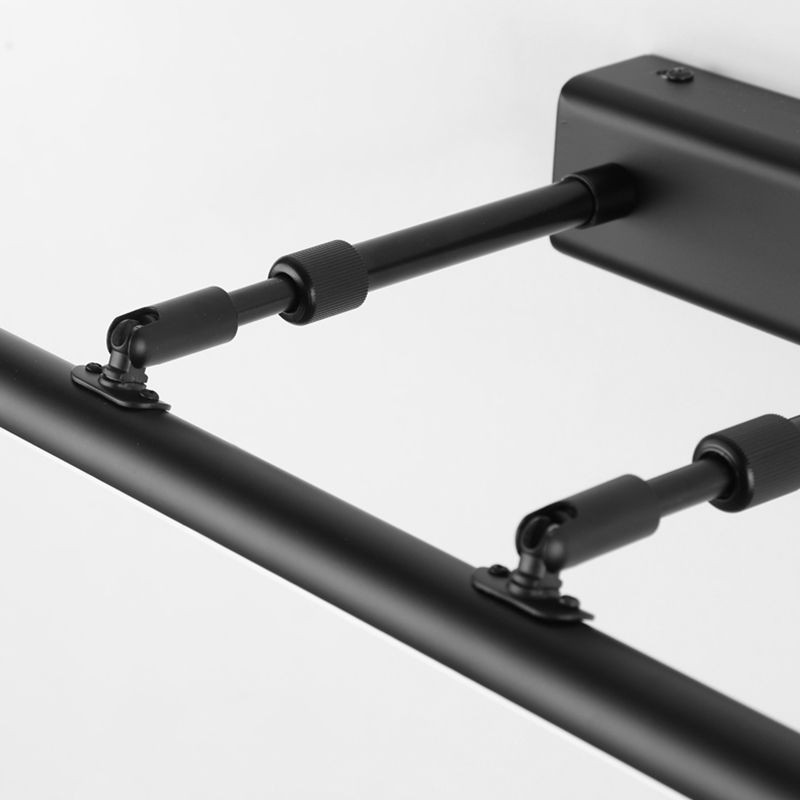 Lineaire vorm Modern ijdelheid licht metaal 1 lichte led spiegel licht voor badkamer in zwart