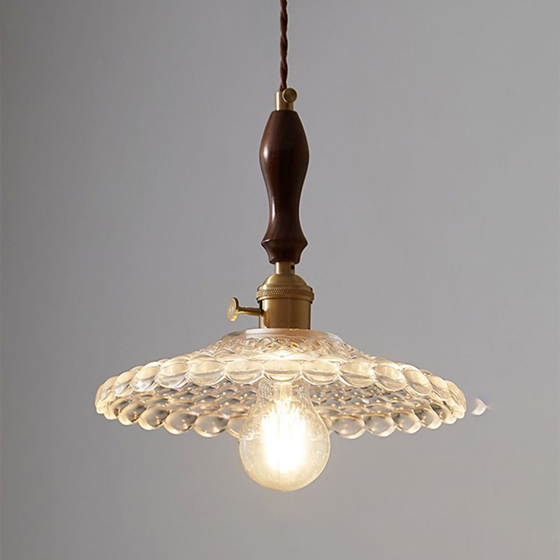 Glass de style moderne Lumière suspendue simple éclairage pendentif pour le salon