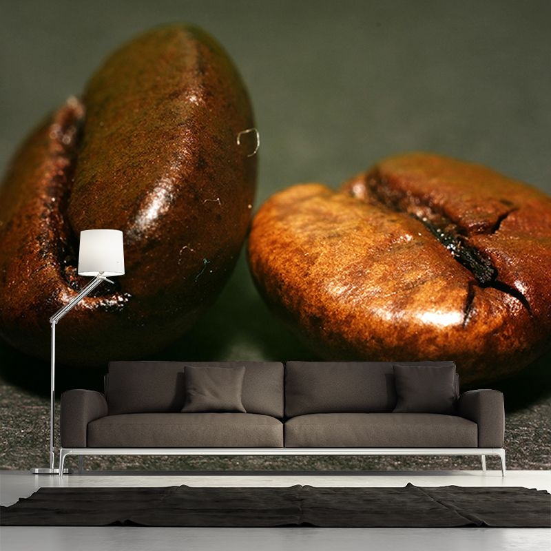 Customized Fragrant Coffee Beans Mural Wall Decor Environment Friendly for Coffee Shop