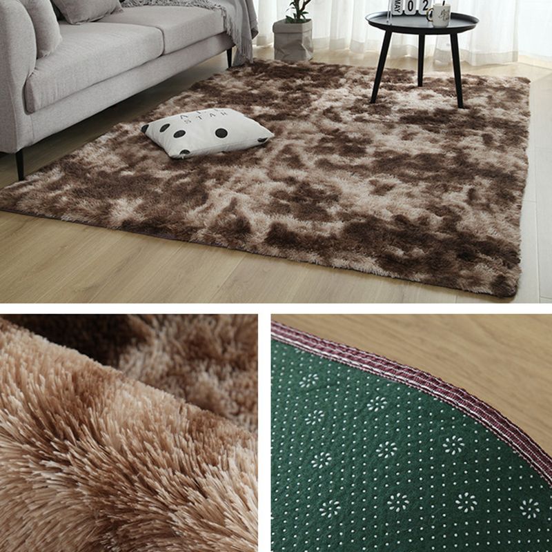Alfombra impresa de corbata calmante contemporánea área de pelusa simple alfombra lavable amigable para la alfombra para la decoración del hogar