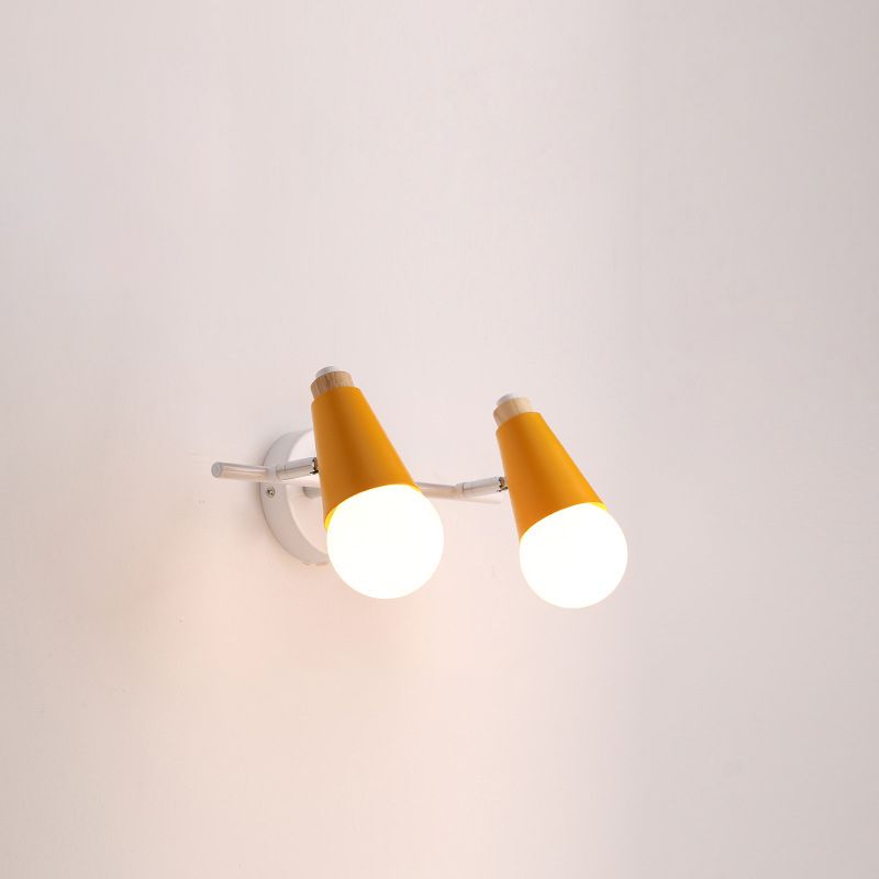 Multi Lights Geometric Wall Lights Modern Style Metal Wall Lighting Fixtures