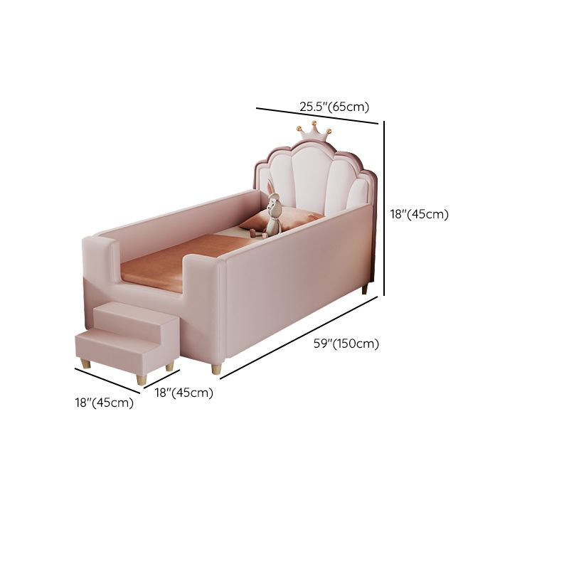 Modern Wooden Nursery Bed Solid Color Nursery Crib with Storage