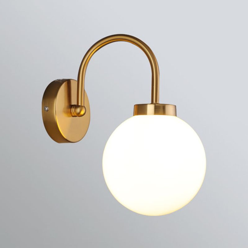 Forma de la bola Luz de pared de estilo moderno lámpara de montaje de pared de luz simple