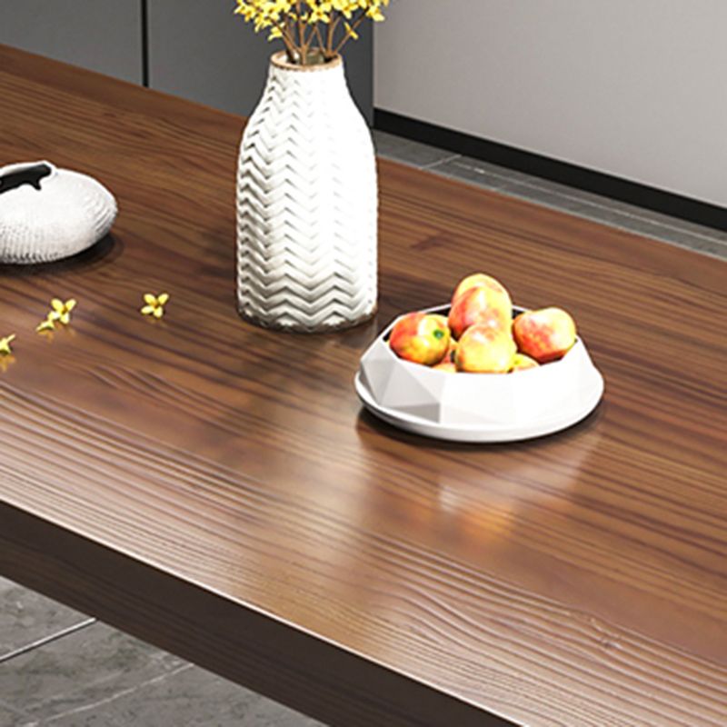 Brown Solid Wood Industrial Dining Table Set 1/2/5/7 Pcs Dinette Set for Home