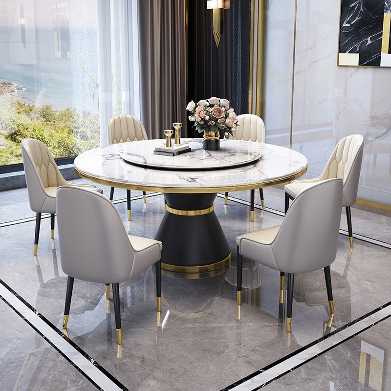 Contemporary Dining Table Pedestal Table for Home Kitchen Dinner