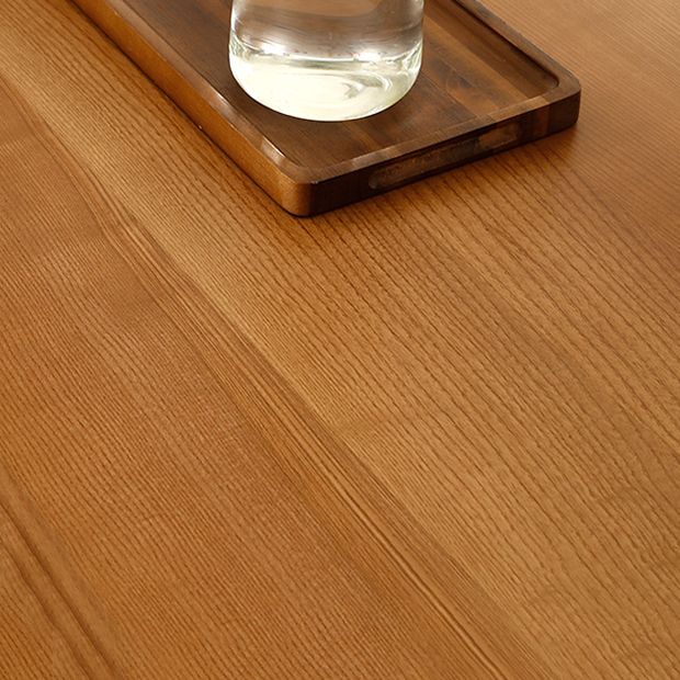Rectangle Sled Base Dining Site Table Solid Wood Dining Room Collection for Indoor