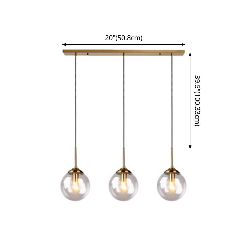 Sphere Pendant Lighting Fixture Modern Minimalist Glass Indoor Pendant Ceiling Lights