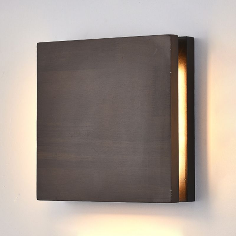 Geometría de 2 luces Diclas de pared de madera de estilo moderno para dormitorio