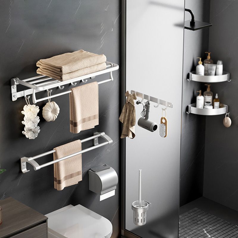 Modern Bathroom Accessories Hardware Set Silver Bathroom Accessories Hardware Set