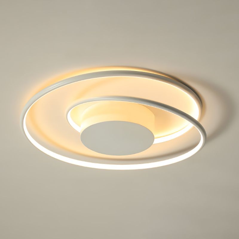 Lámpara de techo LED de aluminio de estilo nórdico, lámpara de techo de geometría Simple moderna para salón