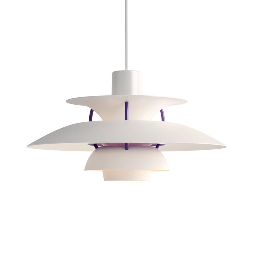 3 Layers Pendant Light with Flared Shade Macaron Style Aluminum 1 Light Black/Gray Hanging Lamp, 12"/16" Wide