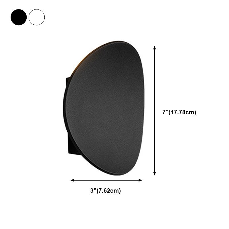 Iluminación de pared de forma única lámpara de aplanque de luz 1 de estilo moderno para sala de estar