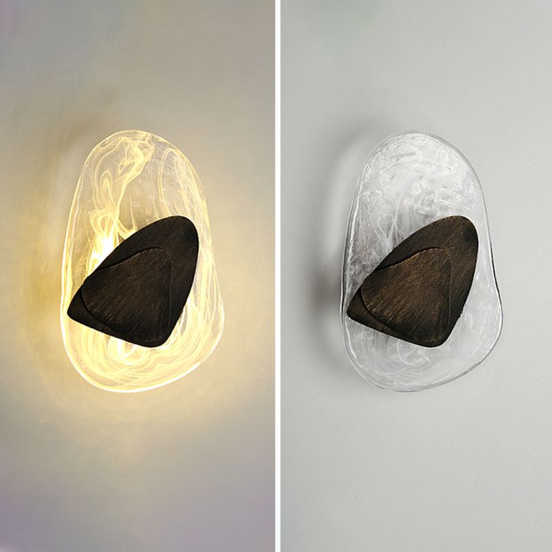 Einzigartige Schattenglas Wandleuchter moderner Stil mit einem leichten Wand montiertes Licht