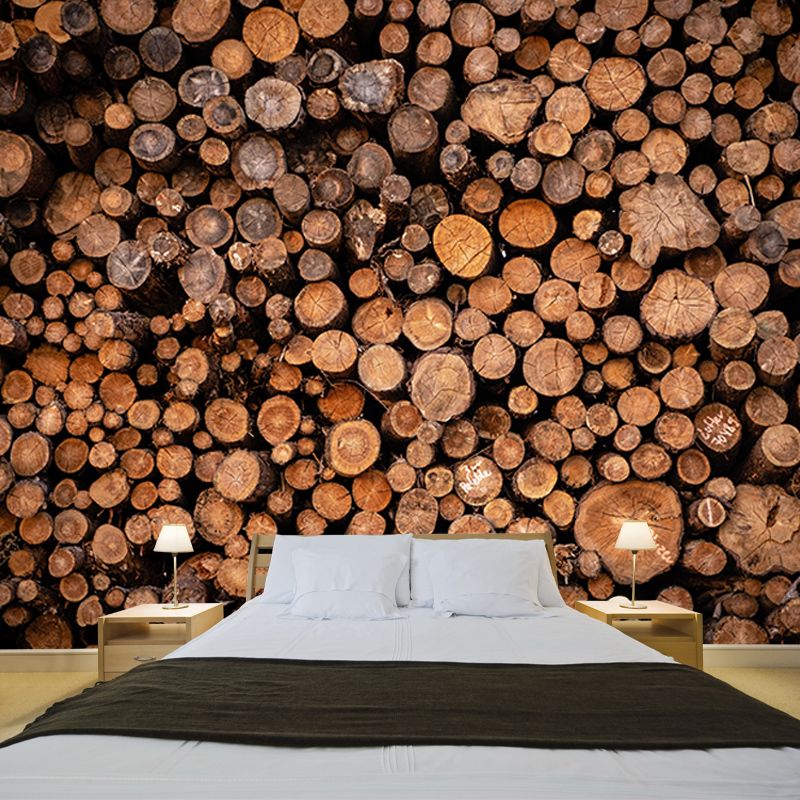 3D Print Industrial Style Wood Texture Mural Mildew Resistant Home Decor