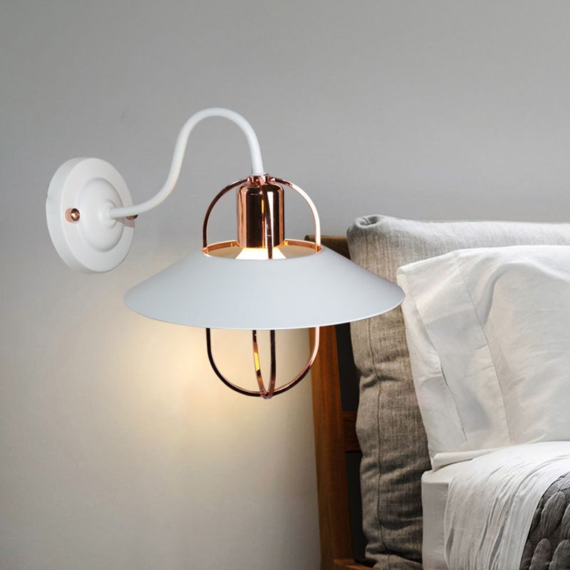 Modern Geometric Sconce Light Fixture Metal 1-Light Wall Lights