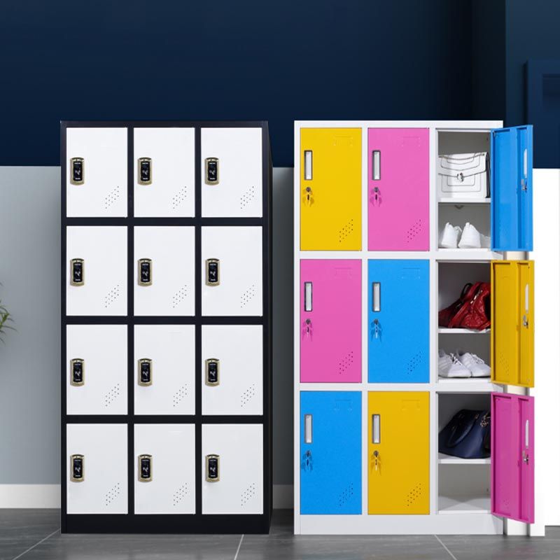 Contemporary Style Wardrobe Metal Home Wardrobe Closet With Lock