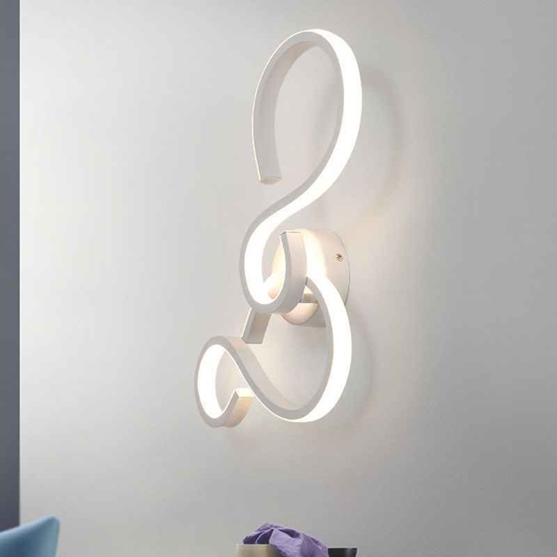 17 "/27.5" H Sala de espiral Sala de pared Spliques Ligos acrílicos LED moderno de iluminación de pared en blanco