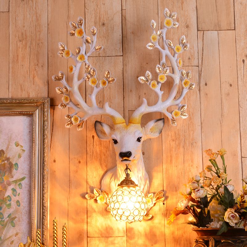 Modern Style Globe Sconce Light Fixtures Metal 1 Light Wall Mounted Lighting