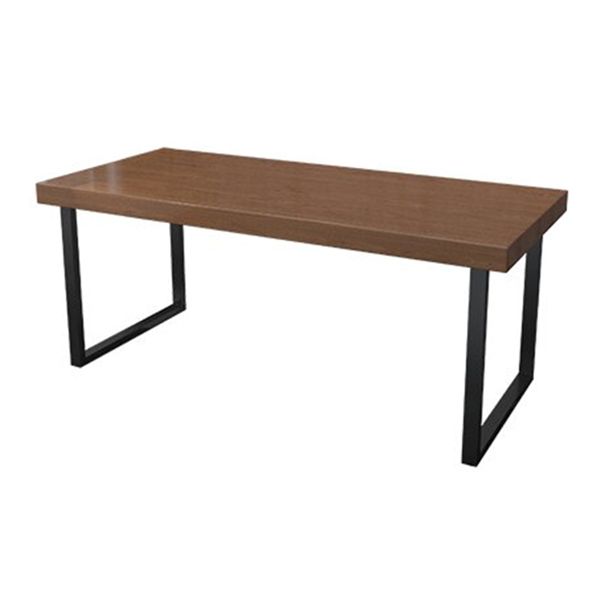 Massief houten eettafel Eettafel in industriële stijl met sledeonderstel