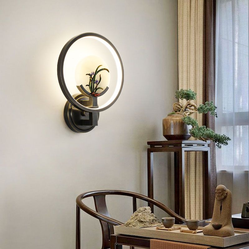 Jade Wall Sconce Modern Style Simple Stone Wall Mount Lamp for Living Room