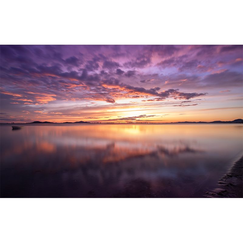 Beautiful Sky Sunset View Wall Mural Decal for Sitting Room, Made to Measure