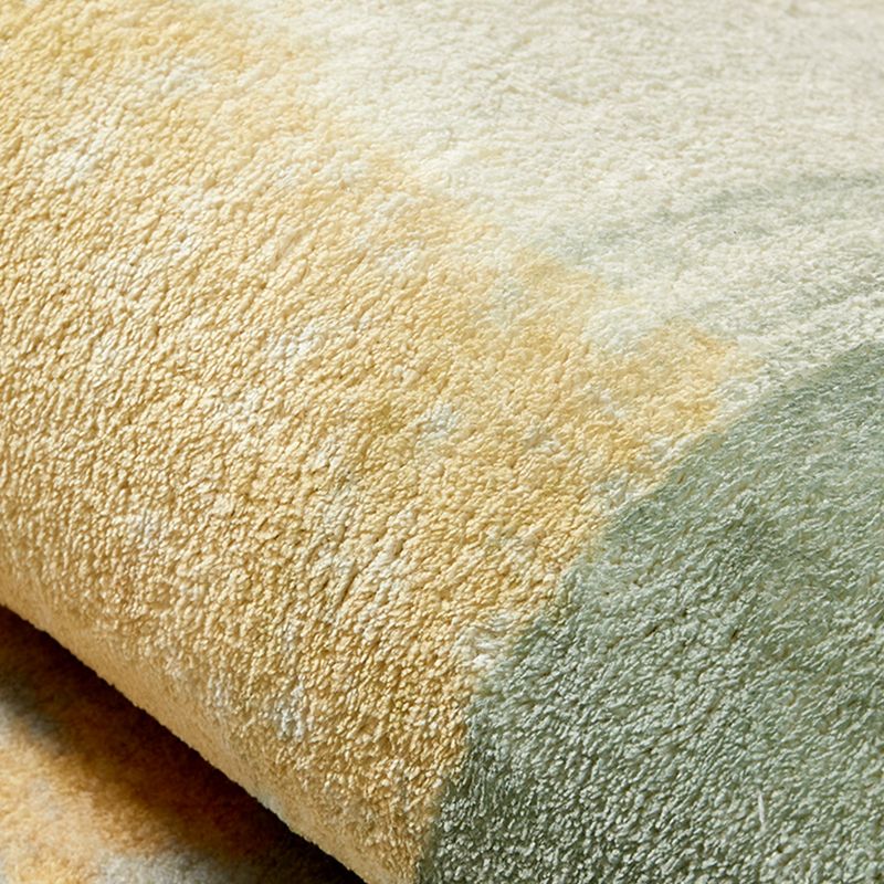 Green Modern Carpet Polyester Graphic Carpet Washable Carpet for Home Decoration