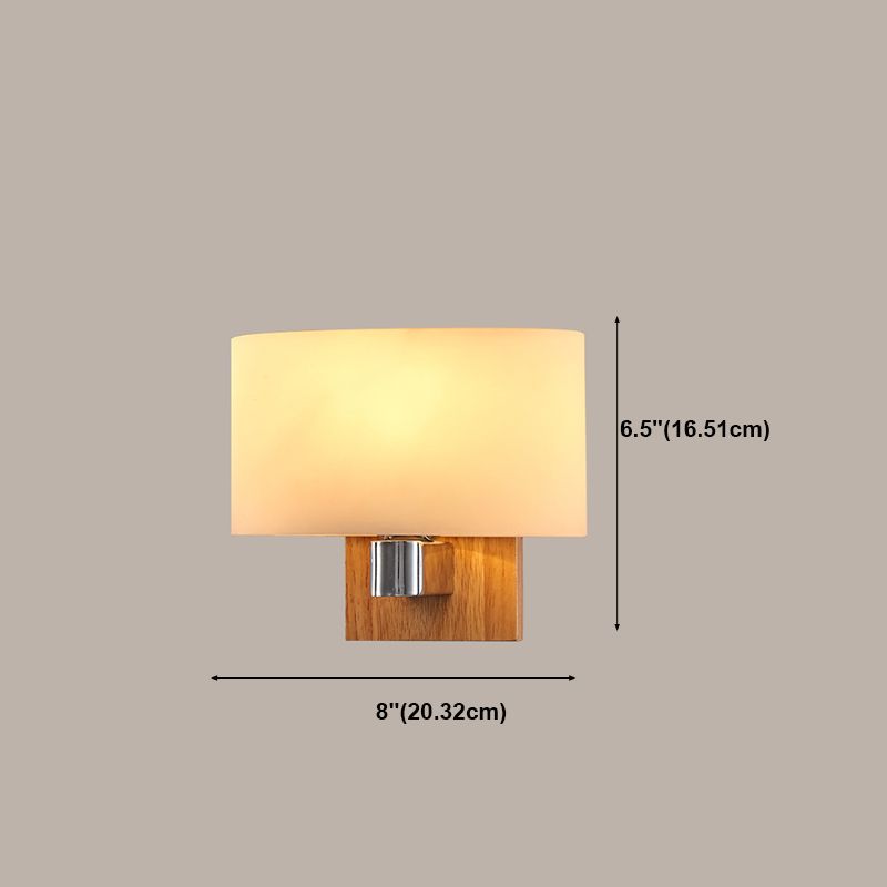 Modern Style Geometric Wall Light Sconces Wood 1 Light Wall Lighting Ideas