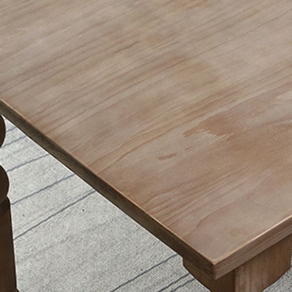 Mesa medieval moderna de madera de pino, mesa antigua rectangular para interiores con 4 patas