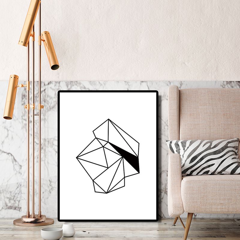 Canvas Textured Wall Decor Minimalism Geometric Pattern Art, Multiple Sizes Options