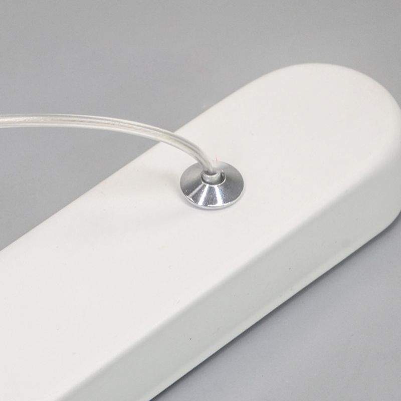 1 luminaire linéaire linéaire modernisme suspension à l'île métallique en blanc