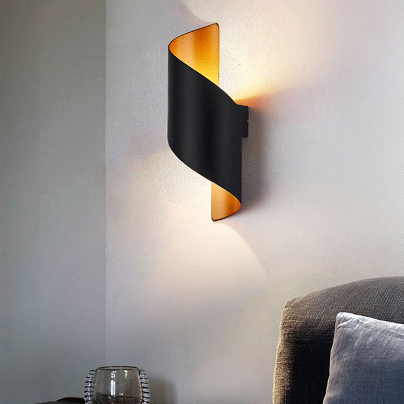 1 Light Metal Unique Shade Wall Lighting Modern Style Wall Mounted Light Fixture