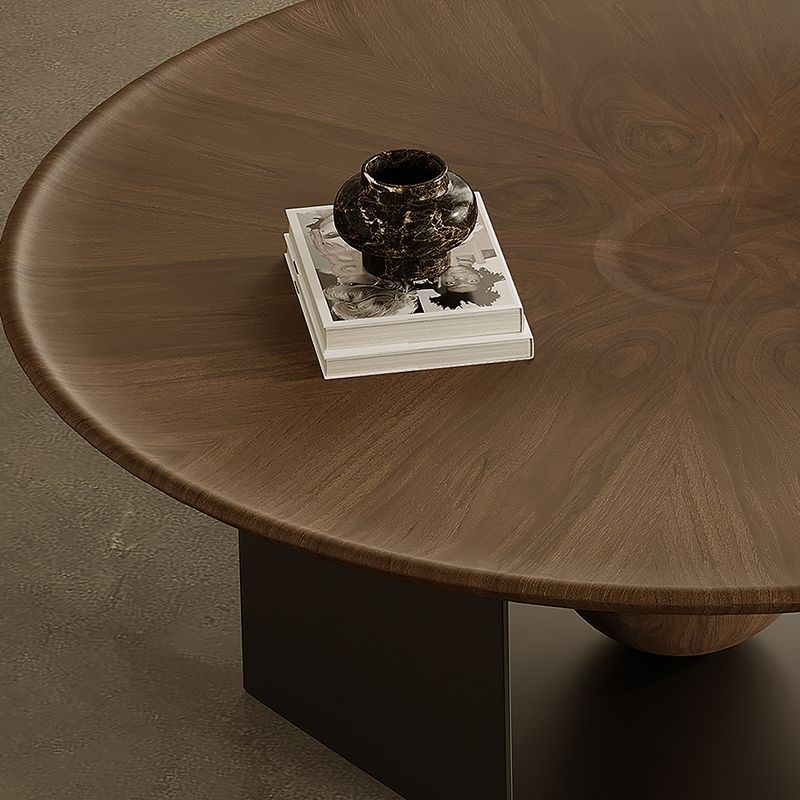 Abstract Coffee or End Table Contemporary Solid Wood Coffee Cocktail Table