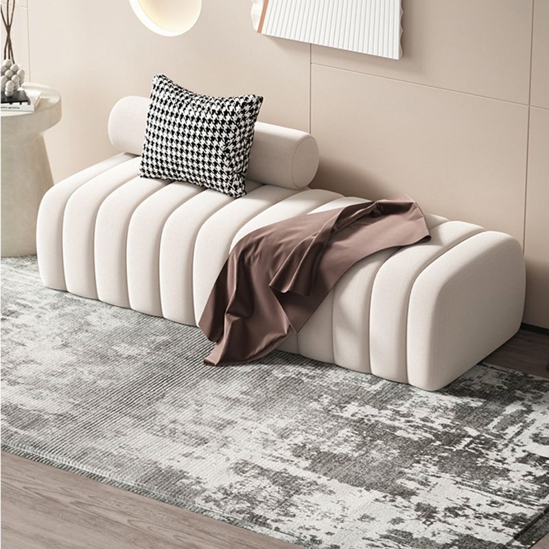 Modern Entryway and Bedroom Bench Backless Seating Bench with Upholstered