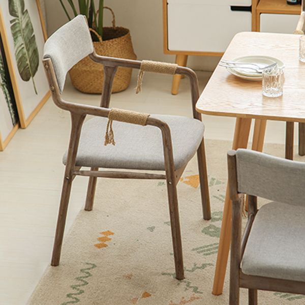 Ensemble de chaises en bois de style traditionnel, bras arrière ouvert, chaises de cuisine et de salle à manger