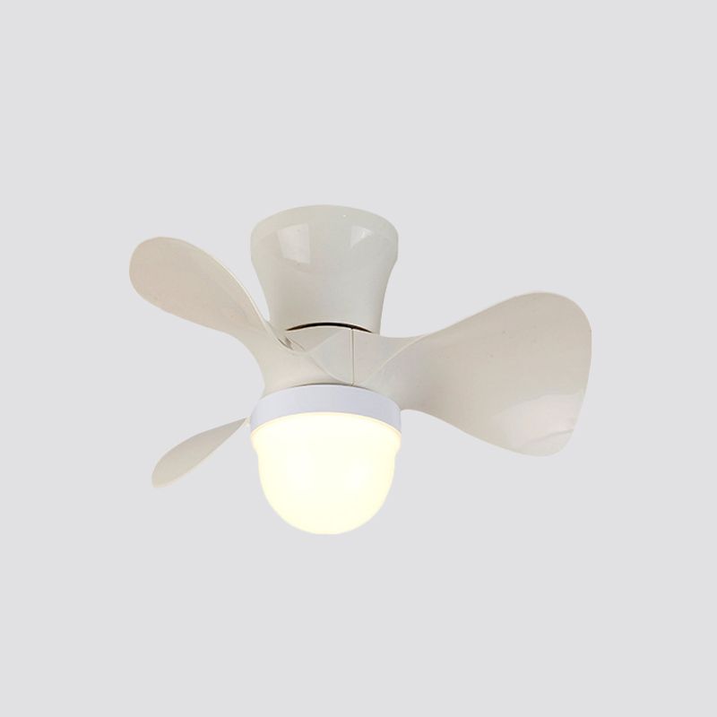 22 "breites Schlafzimmer -Anhänger Lüfter Licht zeitgenössische Halbmontagebeleuchtung mit Schüssel Acrylschatten, 3 Klingen