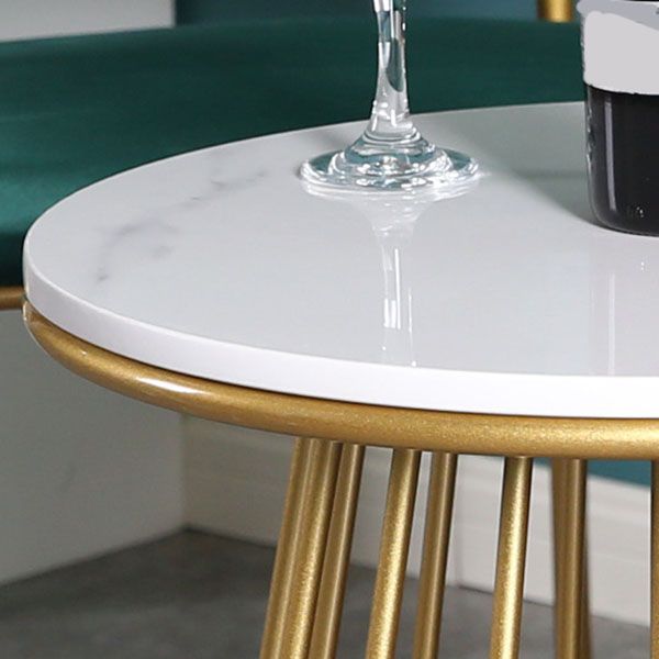 20.47" Tall Contemporary Style Side End Table Metal Round Sofa Side Accent Table