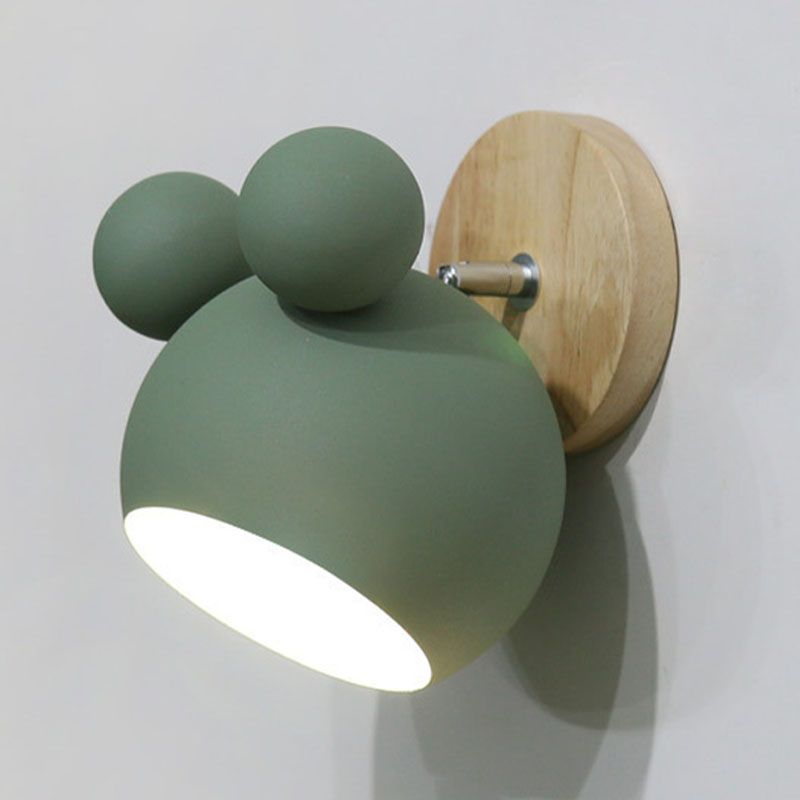 Nordic Modern Wall Sconce 1-Light Iron Wall Mounted Lighting for Bedroom