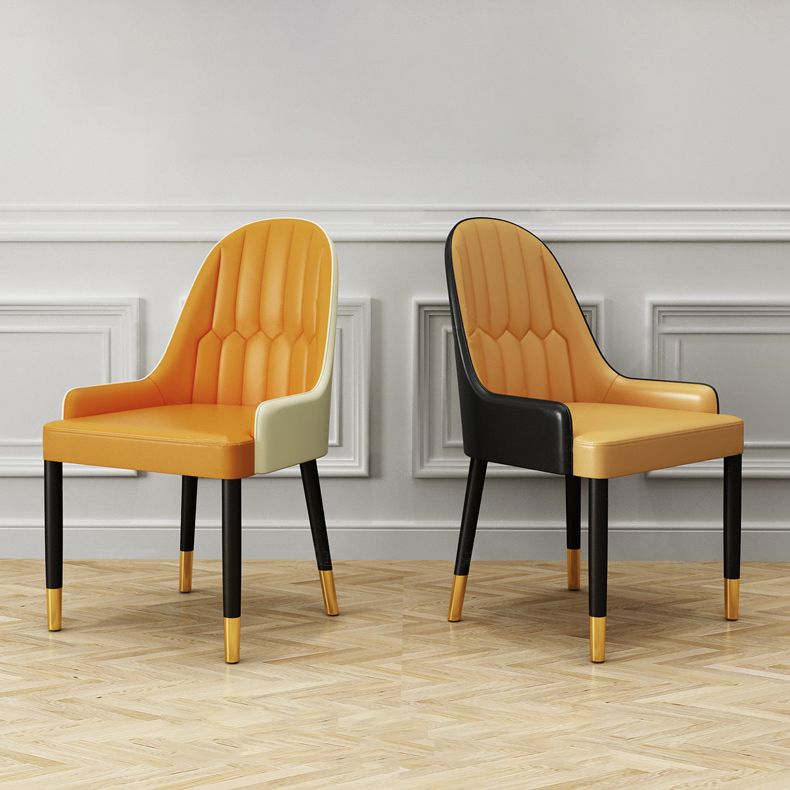 1/2/4/5 Pcs Metal Glam Style Dining Set with Round Table Dinette Set