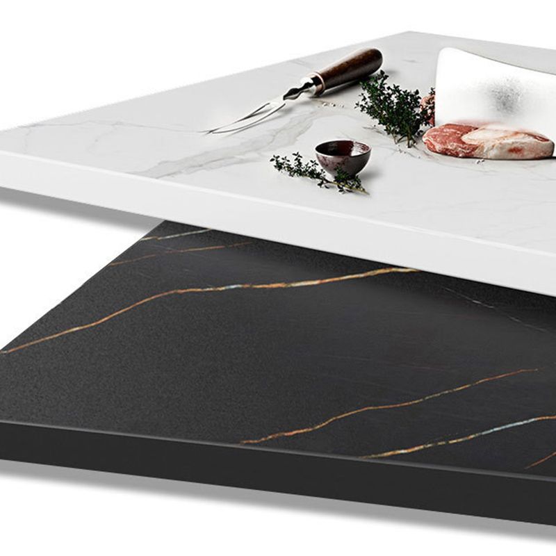 Modern 1/2/3/4/5 Pieces Dining Set Round Stone Dining Table for Kitchen