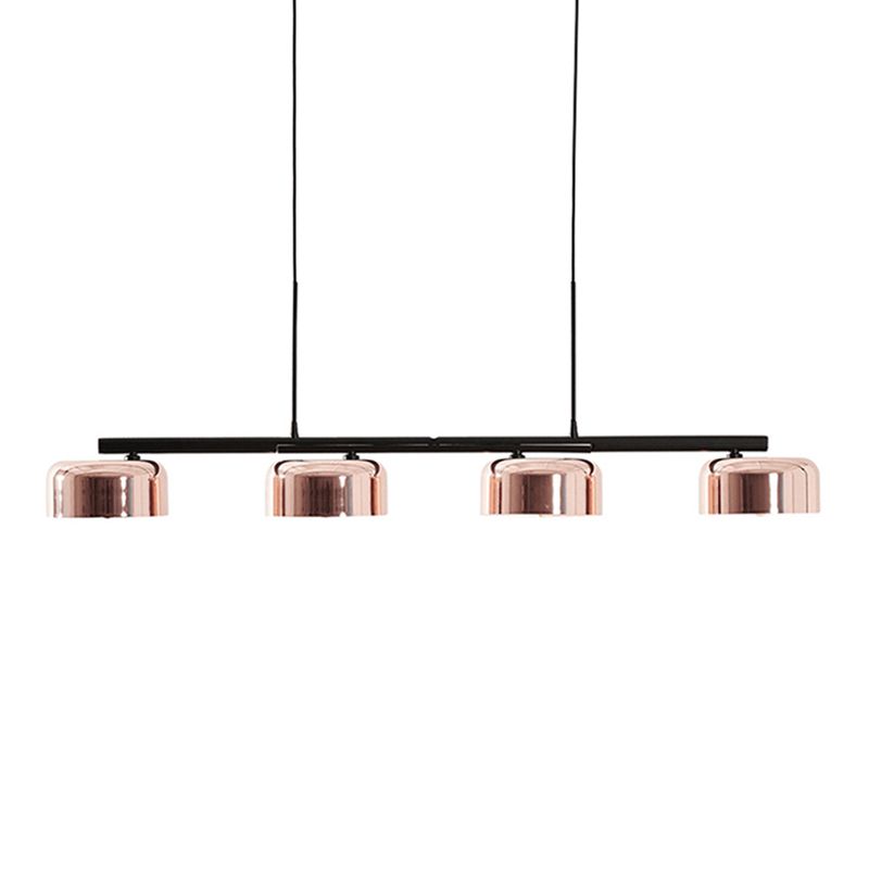 Luces colgantes de cocina contemporáneos luces de techo colgantes de domo Metal 4 luz