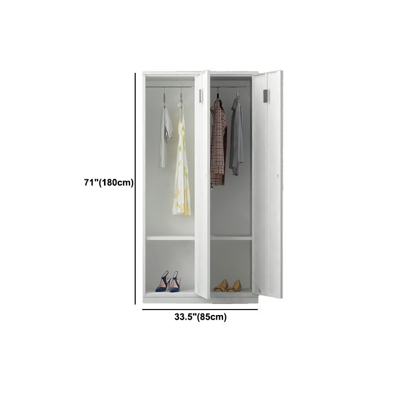 Contemporary Interior Storage Cabinet Gray Cabinet with Metal Door